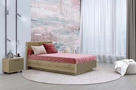 Кровать Грейс КР-4014 с мягким изголовьем